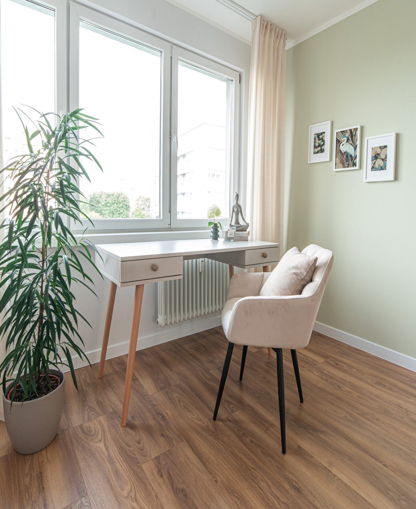 Home staging Szczecin przed i po – gabinet mieszkania po profesjonalnym home stagingu